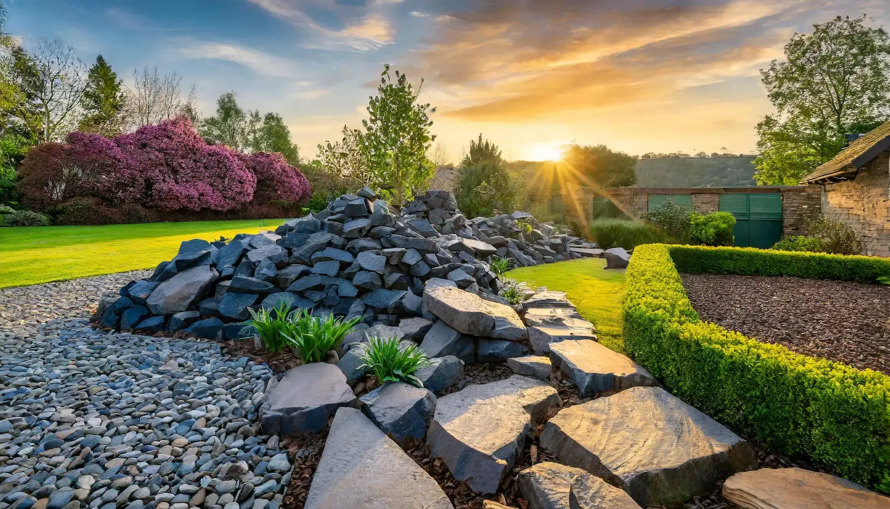 Using Basalt as Landscaping Rock in Kelowna Gardens